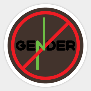 No more gender Sticker
